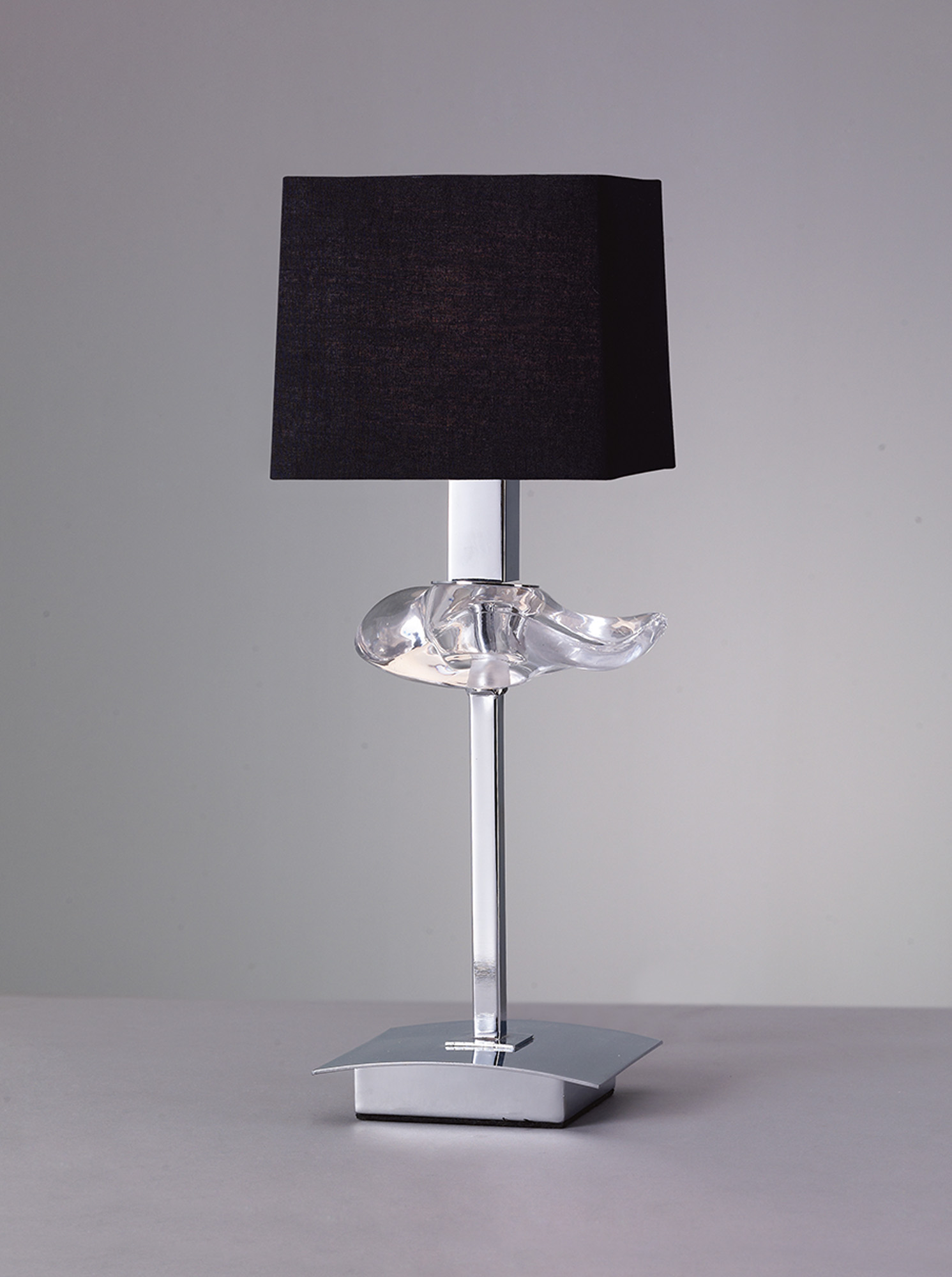 Akira Polished Chrome-Black Table Lamps Mantra Modern Table Lamps Akira Polished Chrome-Black Table Lamps Mantra Modern Table Lamps